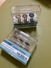 6 unids/set AZDENT Dental de goma pulidor de resina compuesta pulido de diamante de sistema RA Kit disco 14mm rueda espiral Flex cepillo fresas