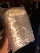 Contenedores de cuentas de Tubo Transparente de plástico, frasco de almacenamiento, exhibición de Joyas, 55x15mm F60, 50 ~ 100 Uds.