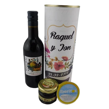 

6 pcs/wine's Mayoral with cream cheese blue and honey canned personalized with easy open