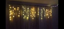 Led-String-Lights Christmas-Snowflakes Holiday Party Connectable Waterproof Wave