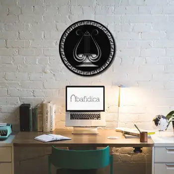 

Metal Decor Harp 70x70 cm Wall Ornament Home Decoration Wall Decor Table