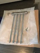 Hanger Towel-Rack Space-Saving Stainless-Steel Bathroom Swivel with Hook Wall-Mount Swing