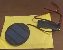 Panel Solar con cable extensible, células solares policristalinas epoxi estándar DIY, módulo de carga de batería de 30cm, 5,5 V, 0,38 W, 70ma