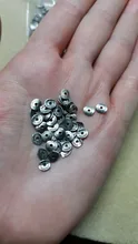 (29958)200 Uds 6*6*5MM Chapado en bronce antiguo de aleación de Zinc redondos o curva cepillado discos espaciador los malos resultados de la joyería de accesorios