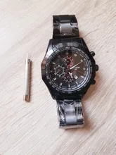 Smat-Reloj de pulsera de cuarzo deportivo para hombre, resistente al agua, con fecha, correa de acero de lujo