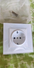 Outlet Power-Socket Tempered-Glass-Panel Coswall Children Protective-Lock Grounded 16A