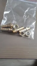 Pipe-Fitting Brass Female Thread Lock Hexagonal M10 M12 3/8-Nuts Shank-Cap BSP 1-1/4-