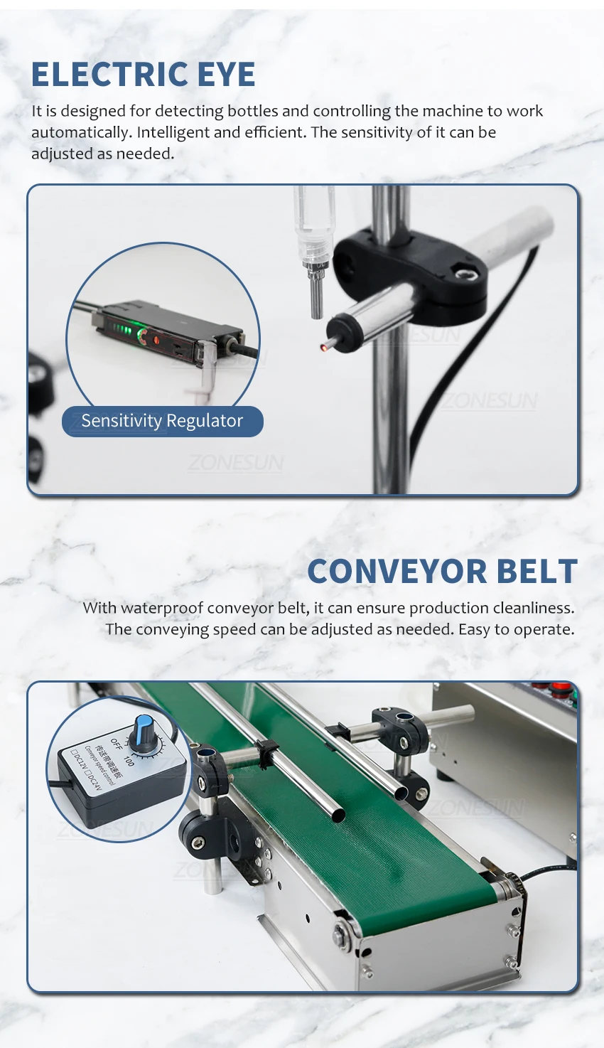 Автоматическая интеллектуальная машина для розлива жидкостей ZONESUN, устойчивая к высоким температурам, бутылка для духов с электронной жидкостью, наполнитель для глазных капель Blink 