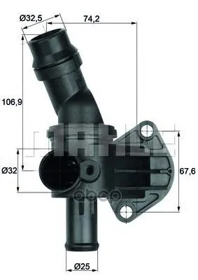Термостат Audi A3 / Skoda Octavia / Vw Golf/Passat 2.0 Fsi 03- Mahle/Knecht Ti887 Mahle/Knecht арт. TI887