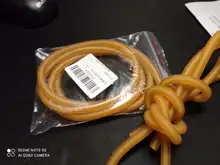 Tubo de goma de látex Natural, catapultas elásticas de 1m, banda con tubos para caza, Camping, tirachinas, herramienta de arco