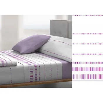 

Sheet Set 3 PCs, Bed 190/200 cm Long, Soft and Breathable, strong and Durable. Model Sticks Fuchsia