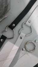 Gargantilla de piel sintética con forma de corazón para mujer, collar, Gargantilla Punk, joyería llamativa, regalo de boda, para novia, verano 2020