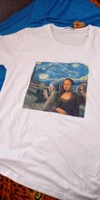 Female Mask Graphic t-Shirt 90s-Tshirt Funny Mona Lisa Vintage Korean Women Top-Tees
