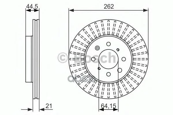 Тормозной Диск Передний Bosch арт. 0986479838