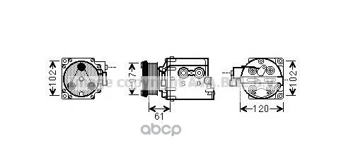 Компрессор Кондиционер Ava арт. FDAK436