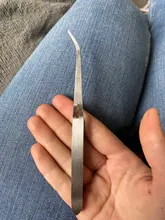 1pc pinzas de uñas artísticas de acero inoxidable acción cruzada pinzas multifuncional en forma de Clip de manicura curva alicate para uñas herramientas