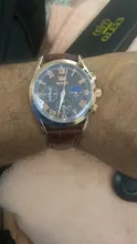Relojes de lujo de cuarzo de los hombres relojes correa de cuero impermeable 30M de los hombres de moda gratis reloj con envío para hombres reloj con encendedor