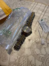 CHENXI Mujeres Oro y Plata Clásico Femenino Reloj de Cuarzo Elegante Reloj de Lujo de Regalo Relojes Señoras Reloj Impermeable