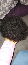 Cola de Caballo rizada Afro Puff, 100%, coleta de pelo humano brasileño con cordón con Clps para mujeres, negro Natural #2 #4, marrón