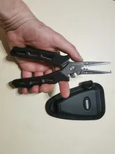 Fishing-Pliers Cutters Crimper-Hook-Remover Braid Stainless-Steel Booms Saltwater-Resistant