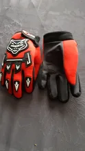 TDPRO-guantes de motocicleta de nailon para niños y niñas, cinco colores, dedo completo, protección profesional para Motocross, guante para equipo