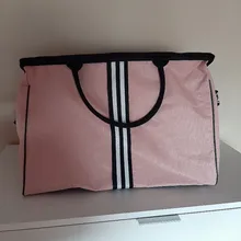 Bolso grande de viaje para mujer, bolsa de Fitness a rayas Yaga, ligera, plegable, para exteriores, XA37WB, 2021