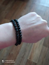 Set pulsera parejas distancia negro blanco de Lava Natural piedra de ojo de tigre cuentas pulseras de Yoga para las mujeres de los hombres cuerda elástica joyería