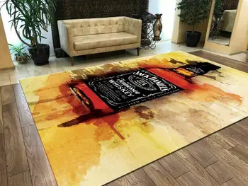 

Jack Daniels-7 Patterned Carpet ,Non Slip Floor Carpet,Teen's Carpet,Turkish Rug