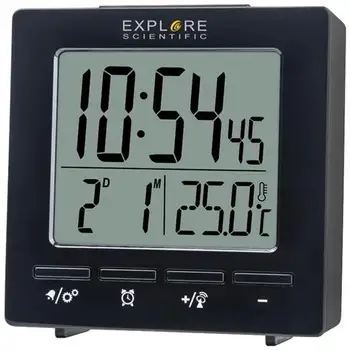 

Explorescientific Rdc1005 radio dual alarm clock NeroExplore Scientific10.33