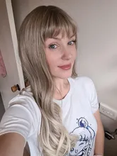 ALAN EATON-Pelucas sintéticas para mujer, cabelleras de contextura ondulada, largas, de color negra y rosada, con degradado, de pelo natural de fibra de alta temperatura