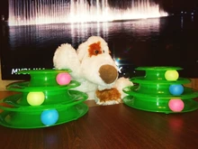 Toy Pet-Toy-Ball Carousel-Ball Track Cat-Supplies Three-Layer-Tower Baby Automatic