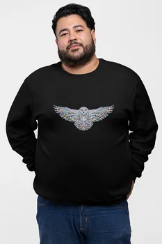 

Angemiel Wear Colorful Pattern Owl Black Men 'S Sweatshirt
