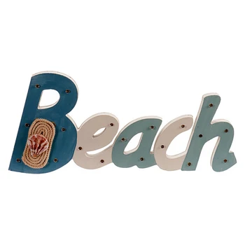 

Wooden Sign Rope (3 x 37,5 x 17,5 cm) LED Lights