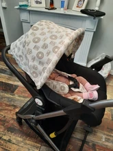 Cochecito de bebé 3 en 1, carrito de bebé ligero con marco de aluminio de paisaje alto, con asiento de coche para recién nacido, sin impuestos en la UE Coballe