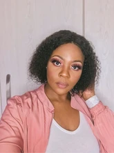 Pelucas de cabello humano con cierre Frontal para mujer, postizo de encaje de 5x5 con ondas profundas brasileñas de 30 pulgadas, color Natural con agua rizada