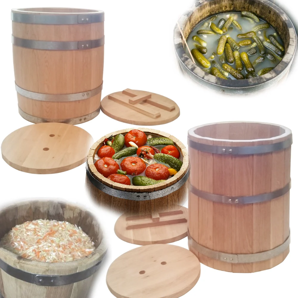 Barrel Oak for salting 5 10 15 20 25 liters. Cadka from oak cucumbers tomatoes cabbage. tea mushroom. | Дом и сад