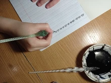 Uds paquete seguro de vidrio Vintage Dip inmersión sostenedor de la pluma firma de tinta plumas fuente de cristal hecho a mano Dip pluma fuente