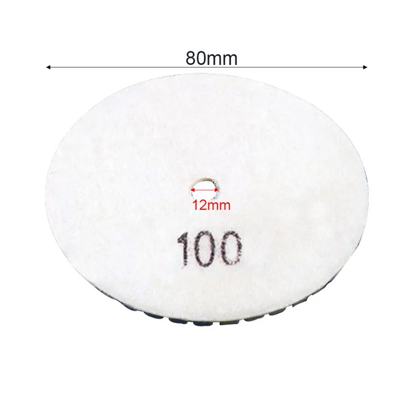 

1Pcs 3" 50-3000 Grit Wet/Dry Diamond Polishing Pads Grinding Discs Round Shape for Granite Stone Concrete Marble Polish 80mm
