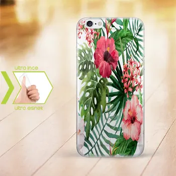 

Personalized iPhone 6-6 Plus Thin Transparent Silicone Phone Cover (Flower Temalı-4)