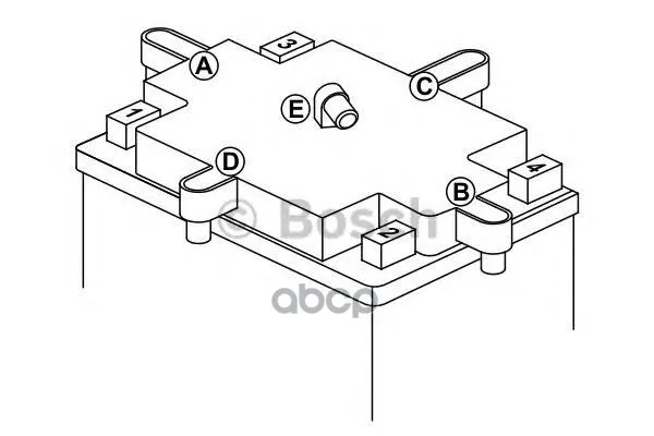 Акб Moba M4f 12v 19ah 100a 0092m4f450 Bosch арт. 0092M4F450