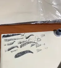 ATMOUS-herramienta de entrenamiento de tatuaje de silicona, maquillaje permanente para entrenamiento de tatuaje