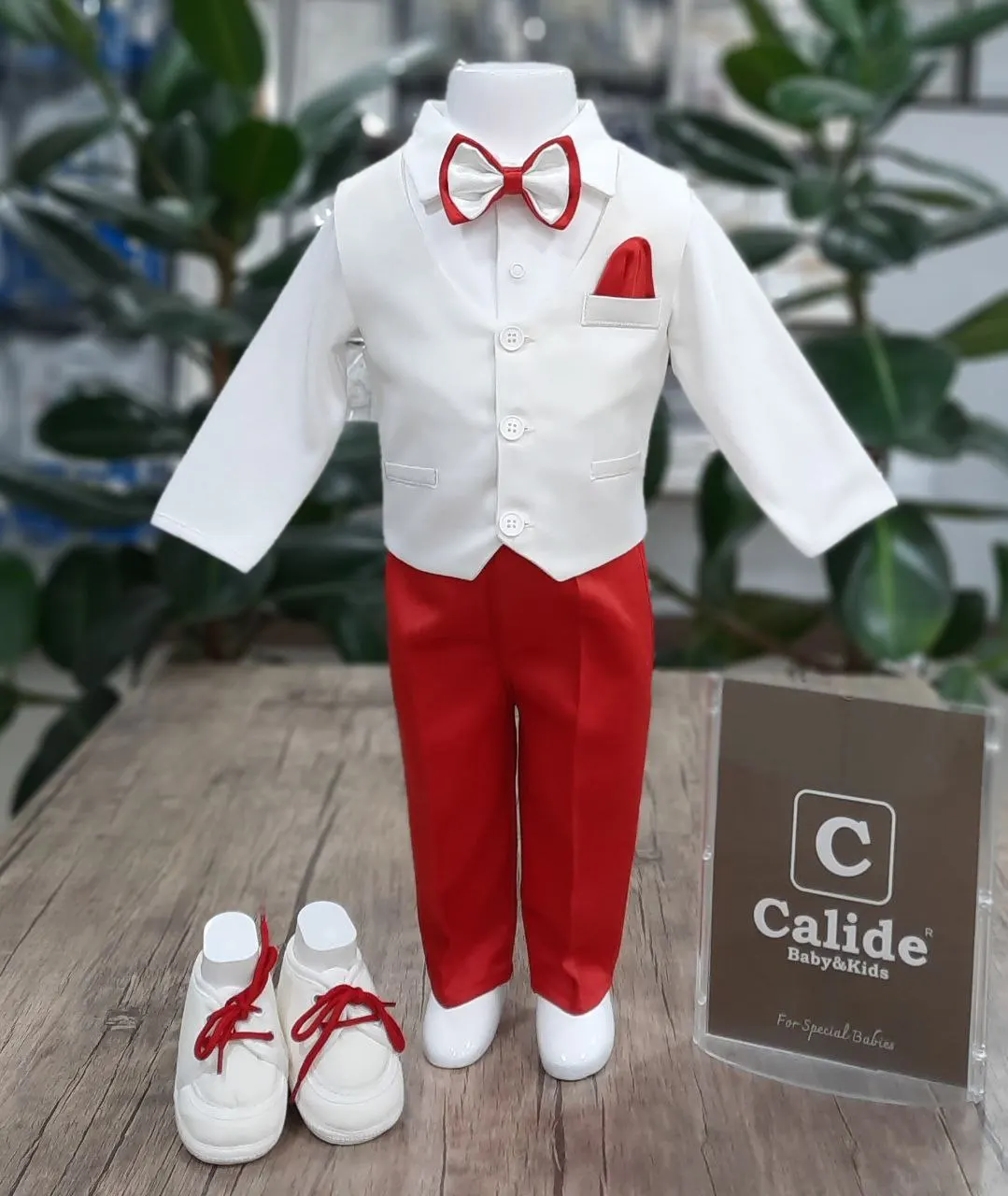 

Baby Boys Clothing Newborn Wedding Marriage Costum Suit Tuxedo Baptism Set Shirt Vest Bow Tie Shoes 7 Piece 3 - 6 Months 62 cm