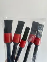 5 uds detallado de coches cepillo coche cepillos lavado herramienta de limpieza de cepillo neumático salpicadero Interior detalle cepillo coche limpio herramientas