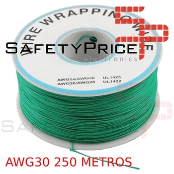 

Green AWG30 coil 250m Cable WRAPPING wire unsoldered * certified shipping *