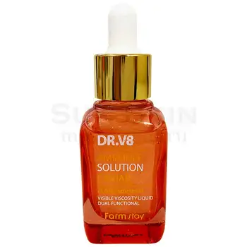 

Ampoule serum for face with caviar extract farmstay dr-v8 ampoule solution caviar