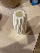 Flower Vase Decoration Home Plastic Vase White Imitation Ceramic Flower Pot Flower Basket