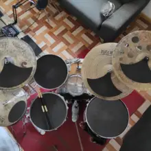 Drumming Silencer Snare-Drum Practice-Pad-Set Bass Professional Mute Sound-Off Rubber