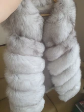 Women Coat Vest Fur Jacket Raccoon Luxury Clothes Real-Fox-Fur Pink Java Natural Winter