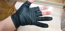 ABU Garcia-guantes de pesca de cuero de alta calidad, cómodos, antideslizantes, para pesca al aire libre, 1 par