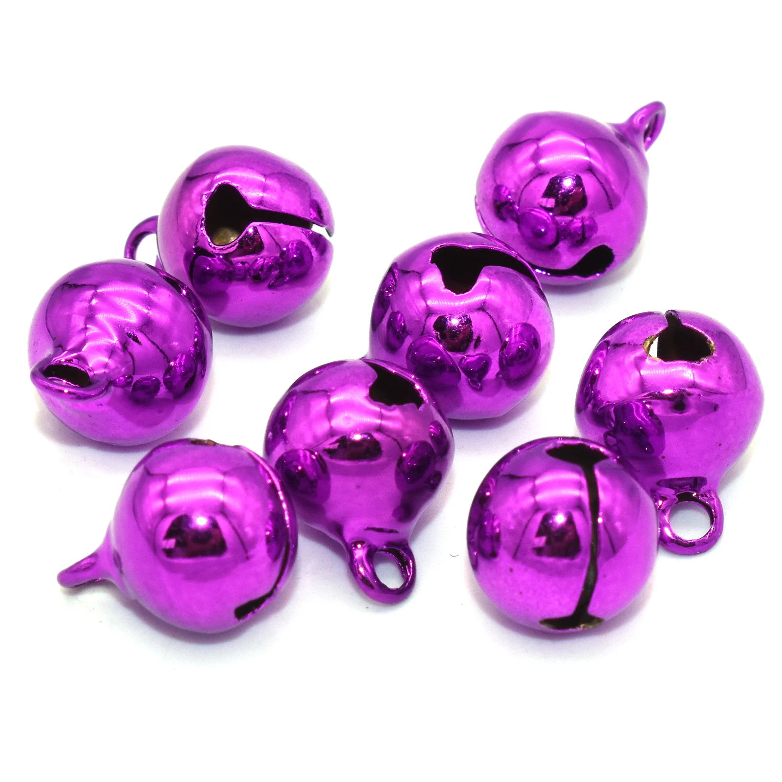 

Dark Purple Christmas Bells Jingle Bells Craft Bells Ornament Bells Charms for Pet Dog Cat Pendants Christmas Tree Crafts